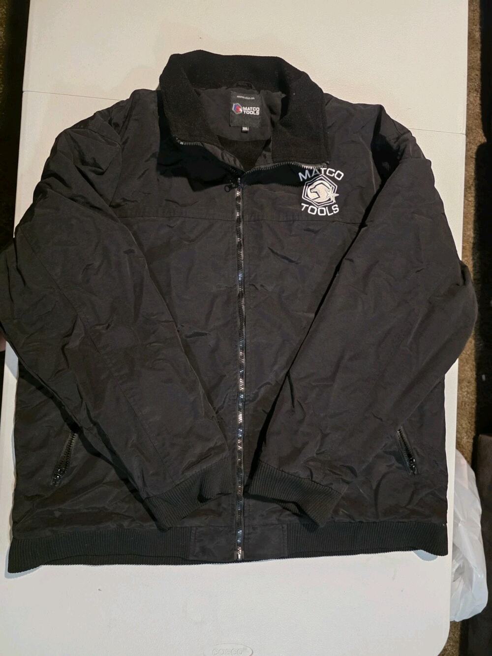 Matco Tools Men’s 3XL Black Fleece Lined Work Jacket Full Zip Mechanic